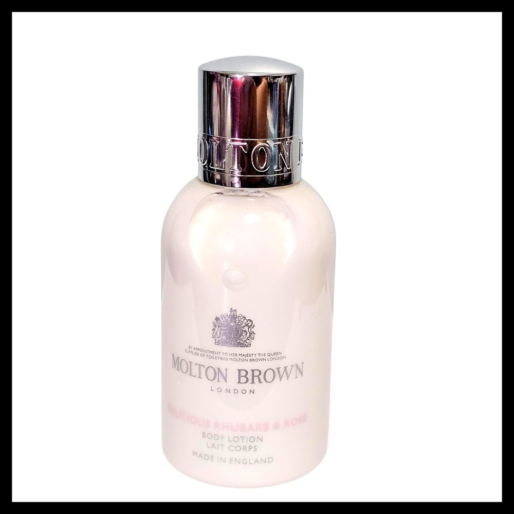 Molton Brown Delicious Rhubarb & Rose Body Lotion 100ml 3.3 fl.oz. Big Travel sz